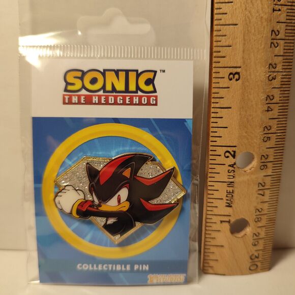 Shadow The Hedgehog Enamel Pin Bundle Official Sega Sonic Collectible Badges Set - Picture 4 of 4